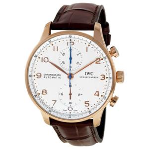Portuguese 18kt Rose Gold Automatic Chronograph Silver Dial Watch IW371480
