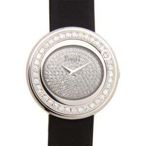 Possession 18kt White Gold Diamond Grey Satin Watch GOA36189