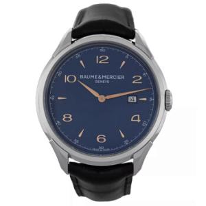 Preowned Baume et Mercier Clifton Quartz Blue Dial Watch