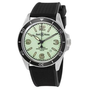 Preowned Bell and Ross BR V292 Automatic Green Dial Watch BRV292LUMSTSRB