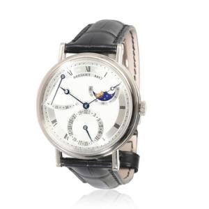 Preowned Breguet Classique Automatic Moon Phase Silver Dial Watch 7137BB119V9