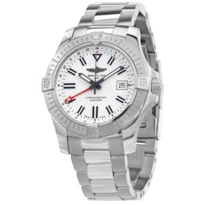 Preowned Breitling Avenger Automatic Chronometer White Dial Watch A32397101A1A1
