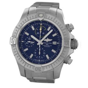 Preowned Breitling Avenger Chronograph Automatic Chronometer Blue Dial Watch A13317