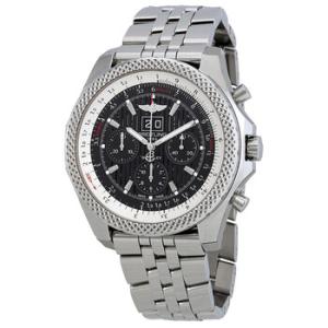 Preowned Breitling Bentley 6.75 Speed Chronograph Automatic Black Dial Watch A4436412BC77.990A