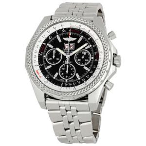 Preowned Breitling Bentley Chronograph Automatic Black Dial Watch A4436212B859SS