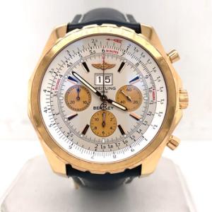 Preowned Breitling Bentley Chronograph Automatic Chronometer Silver Dial Watch H44363