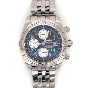 Preowned Breitling Chronomat Evolution Chronograph Automatic Chronometer Grey Dial Watch A1335611C647