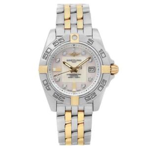 Preowned Breitling Galactic Quartz Chronometer Diamond White Dial Watch B71356L2A710367D