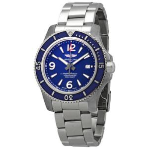 Preowned Breitling Superocean 44 Automatic Chronometer Blue Dial Watch A17367D81C1A1