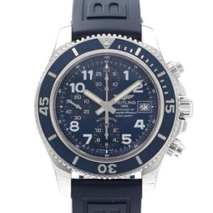 Preowned Breitling Superocean Chronograph Automatic Chronometer Blue Dial Watch A13311