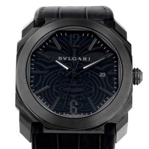 Preowned Bulgari Octo Automatic Black Dial Watch