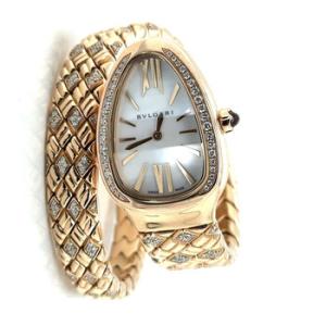 Preowned Bvlgari Serpenti Spiga Quartz Diamond Watch
