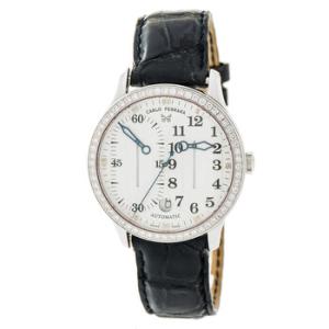 Preowned Carlo Ferrara Regolatore Diamond White Dial Watch RMMCMXCVII