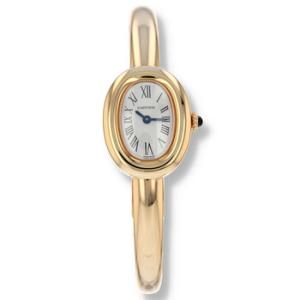 Preowned Cartier Baignoire Quartz White Dial Watch WGBA0050