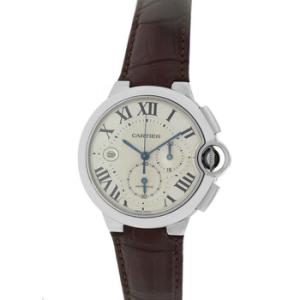 Preowned Cartier Ballon Bleu Chronograph Automatic Silver Dial Watch W6920005