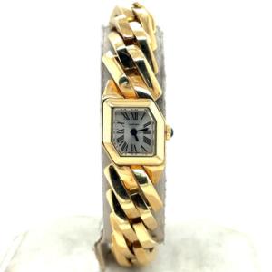 Preowned Cartier Cartier Maillon Quartz Silver Dial Watch WGBJ0002