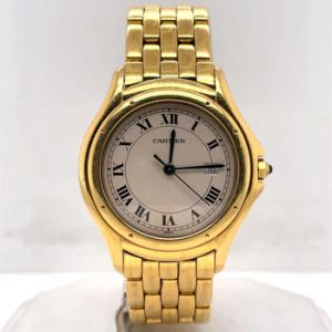 Preowned Cartier Cougar Quartz Silver Dial Watch