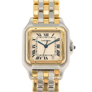 Preowned Cartier Panthere Quartz Champagne Dial Watch