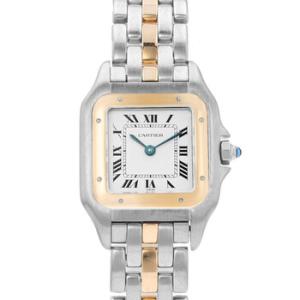 Preowned Cartier Panthere Quartz White Dial Watch W25029B5