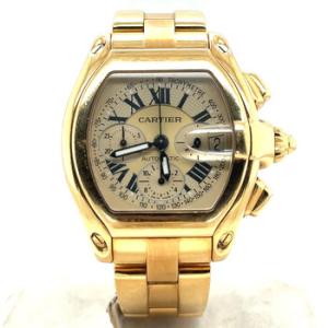 Preowned Cartier Roadster Chronograph Silver Dial Watch W62021Y2