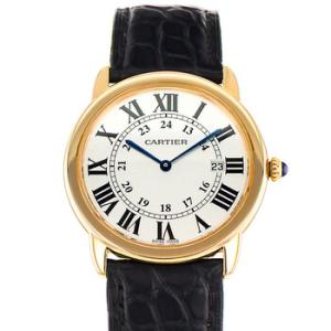 Preowned Cartier Rondo Solo De Cartier Quartz White Dial Watch W6700455