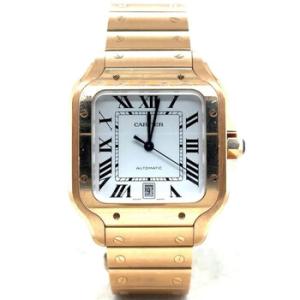 Preowned Cartier Santos White Dial Watch WGSA0018