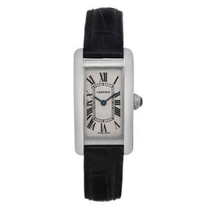 Preowned Cartier Tank Americaine Silvertone Dial Watch