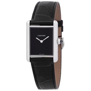 Preowned Cartier Tank Must Black Dial Watch WSTA0072