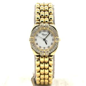 Preowned Chopard Gstaad Quartz Diamond White Dial Watch