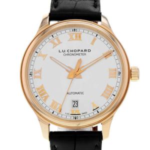 Preowned Chopard L.U.C 1937 Silver Sunburst Dial Watch