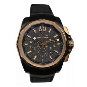 Preowned Corum AdmiralS Cup AcOne Chronograph Automatic Brown Dial Watch 132.201.86