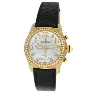 Preowned Corum Bubble Chronograph Quartz Diamond Watch 196.153.65