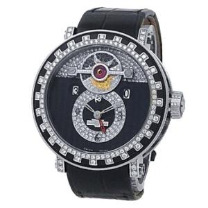 Preowned DeWitt Academia Diamond Black Dial Watch AC.2041.40A102.M121102