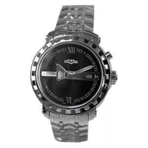 Preowned DeWitt Academia Hora Mundi Dual Time Date Automatic Black Dial Watch NAC.HMI.001SS