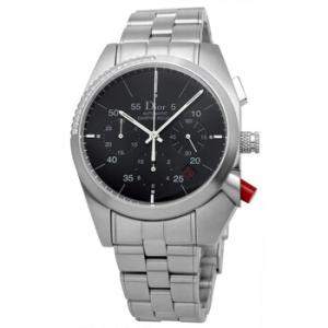Preowned Dior Chiffre Rouge Chronograph Hand Wind Diamond Black Dial Watch 084612M001