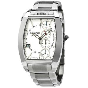 Preowned Eberhard and Co Chrono 4 Chronograph Automatic White Dial Watch