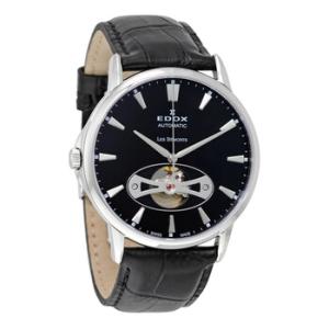Preowned Edox Les Bemonts Automatic Black Dial Watch 85021 3 NIN