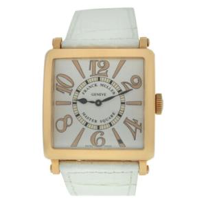 Preowned Franck Muller Master Square Quartz White Dial Watch 6002 H QZ REL