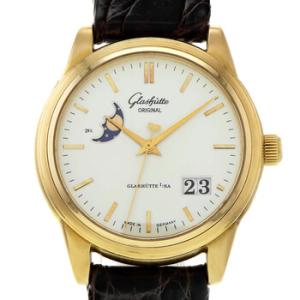 Preowned Glashutte Original Senator Panorama Date Automatic White Dial Watch