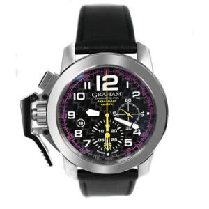 Preowned Graham Chronofighter Superlight Carbon Chronograph Automatic Black Dial Watch 2CCAS.V01A