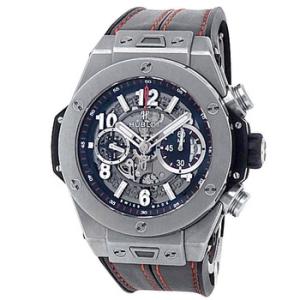 Preowned Hublot Big Bang Unico Titanium Chronograph Skeleton Dial Watch 411.NX.1170.RX
