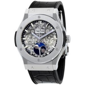 Preowned Hublot Classic Fusion Aerofusion Sapphire Skeleton Dial Watch 517.NX.0170.LR
