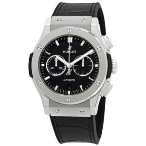 Preowned Hublot Classic Fusion Chronograph Automatic Black Dial Watch 541.NX.1171.LR