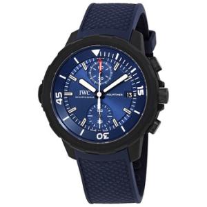 Preowned IWC Aquatimer Laureus Sport For Good Chronograph Blue Dial Watch IW379507