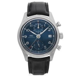 Preowned IWC Classic Edition Laureus Chronograph Blue Dial Watch IW390406