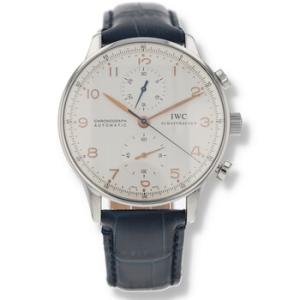 Preowned IWC Portugieser Chronograph Automatic Silver Dial Watch