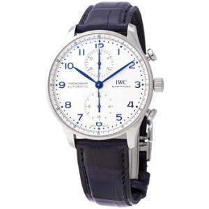 Preowned IWC Portugieser Chronograph Automatic Silver Dial Watch IW371605