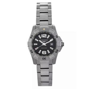 Preowned Longines Hydro Conquest Quartz Black Dial Watch L3.247.4.56.6