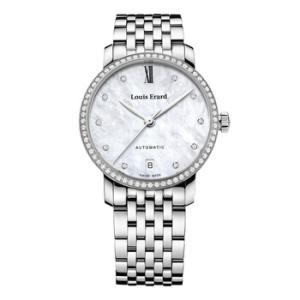 Preowned Louis Erard Excellence Diamond White Dial Watch 68235SE14.BMA34