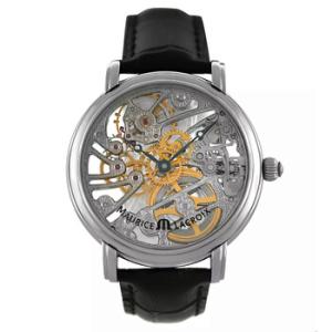 Preowned Maurice Lacroix Masterpiece Hand Wind Silver Dial Watch MP7048